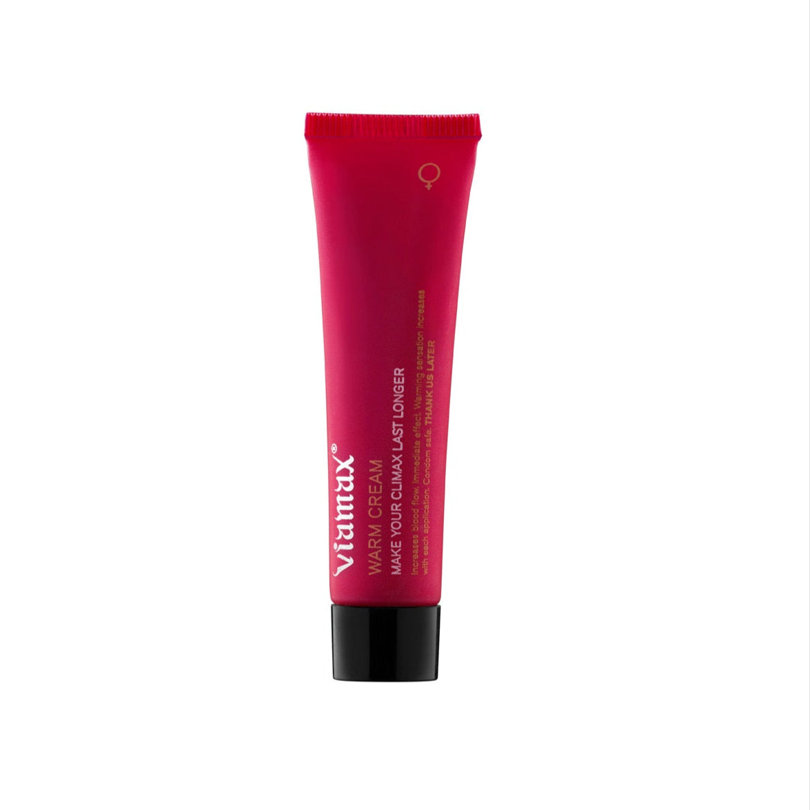 Viamax Warm Cream packaging – natural warming cream for intimate moments