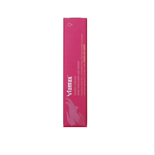 Tube of Viamax Warm Cream – Swedish-developed stimulating cream for intimacy